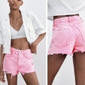 Pink Zara Size 4 Shorts